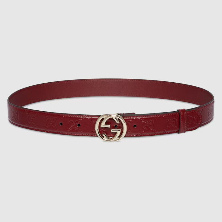 GUCCI Belt with Interlocking G buckle
