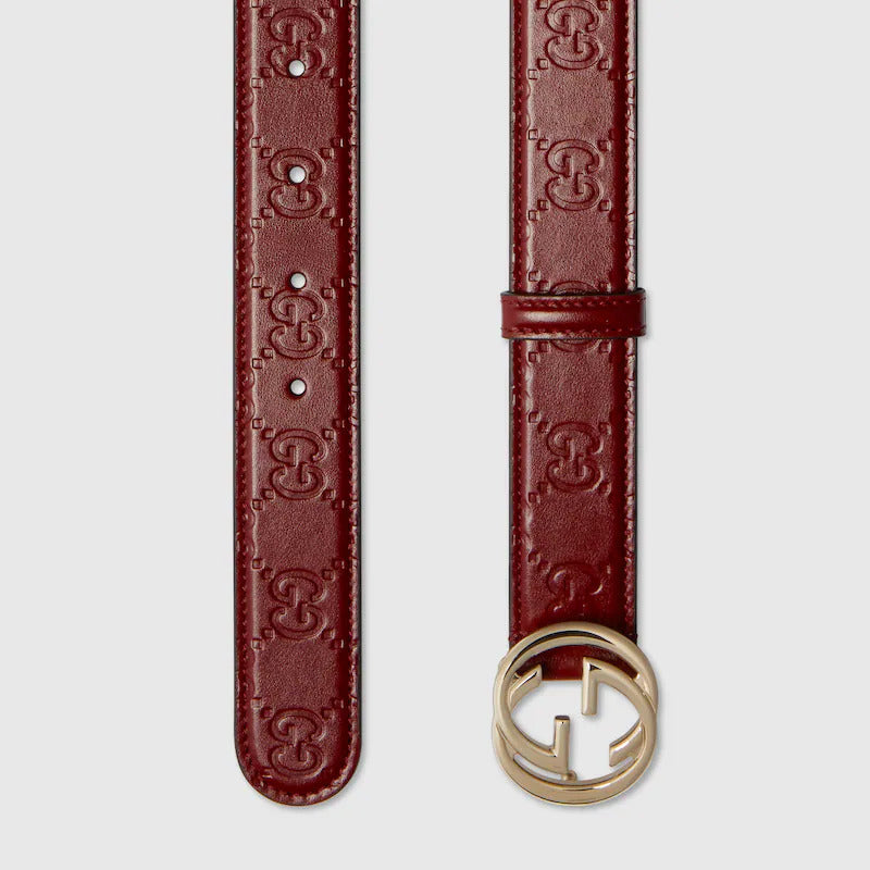 GUCCI Belt with Interlocking G buckle