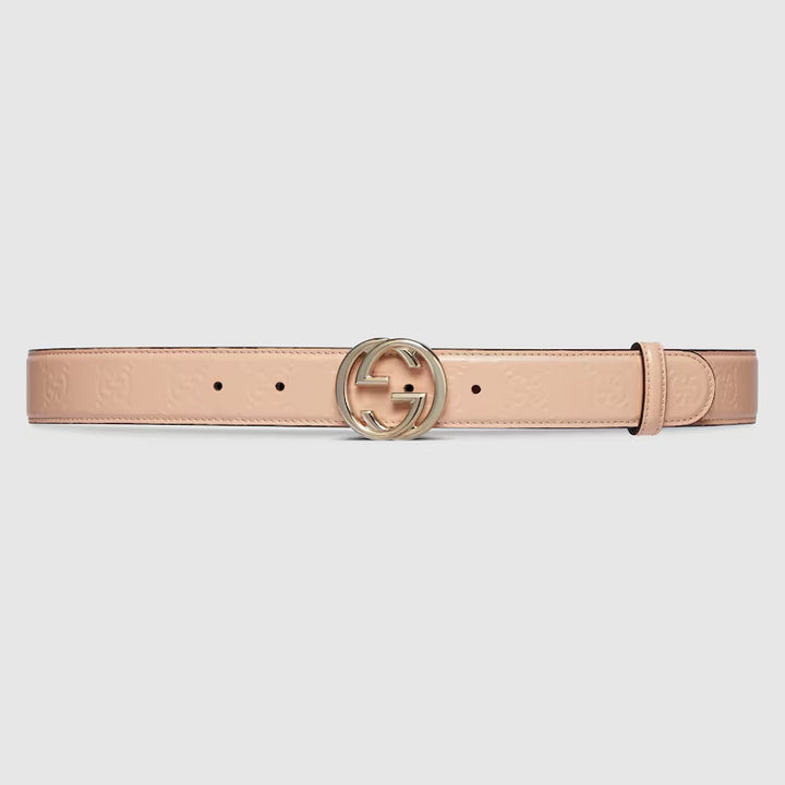 GUCCI Belt with Interlocking G buckle