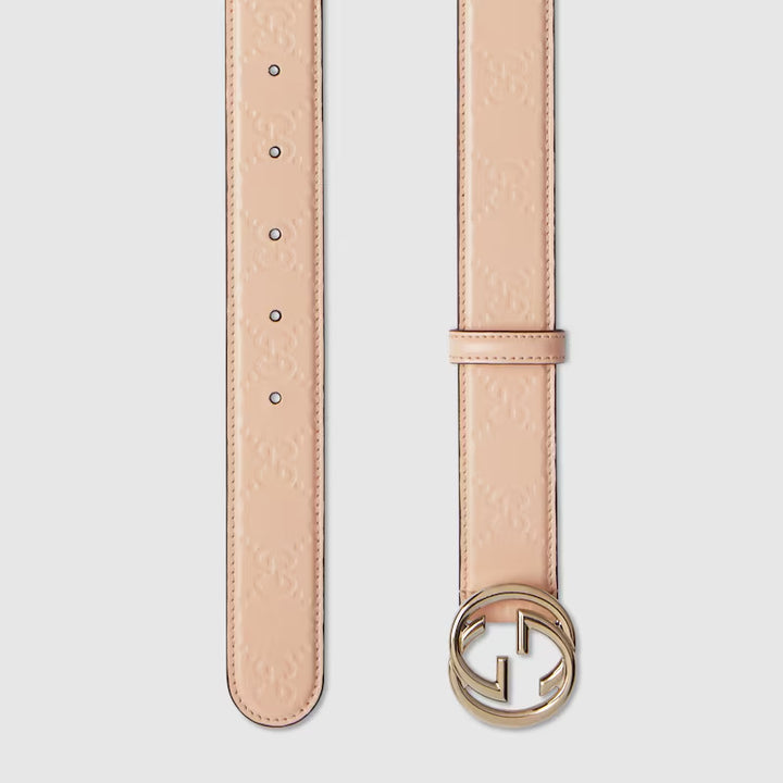 GUCCI Belt with Interlocking G buckle