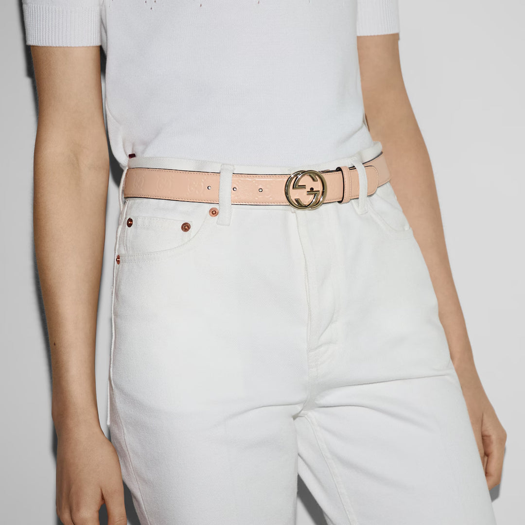 GUCCI Belt with Interlocking G buckle