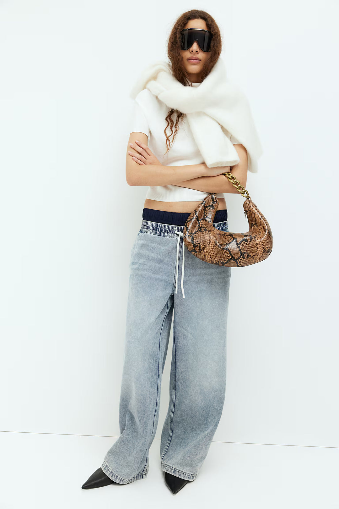 H&M Denim Pull-on Pants