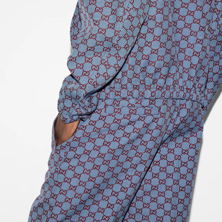 Gucci GG PIED-DE-POULE WOOL LEISURE PANTS