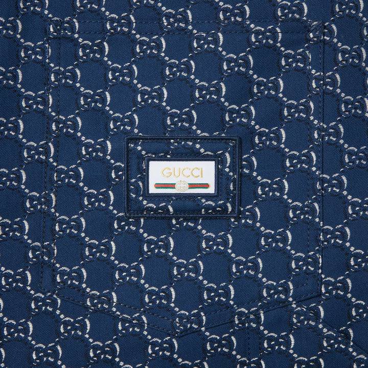 Gucci COTTON JACQUARD PANT WITH GG SHADOW