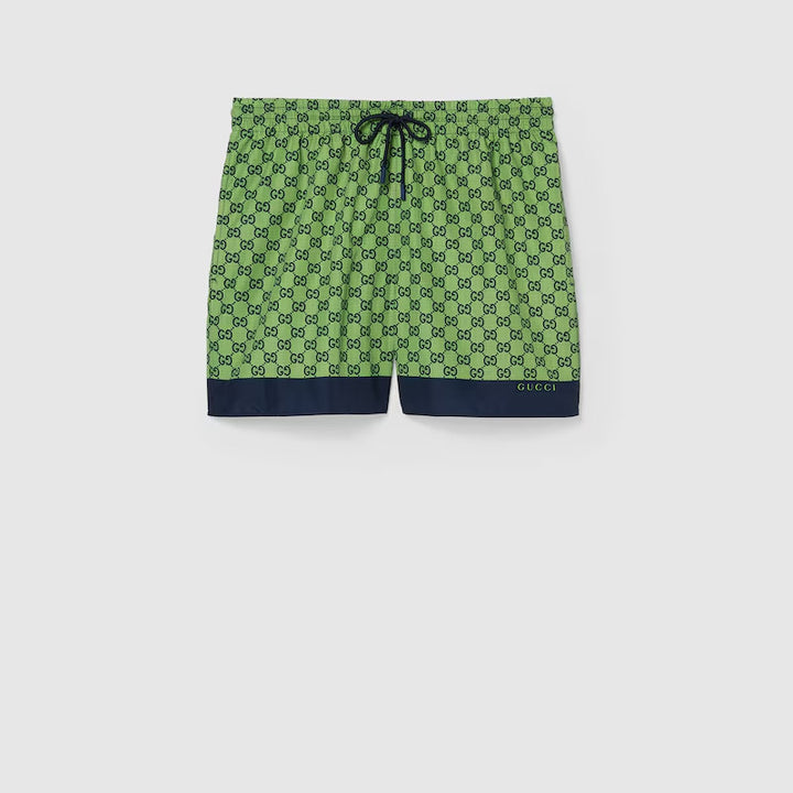 GUCCI PRINTED POPLIN TECH SWIM SHORTS