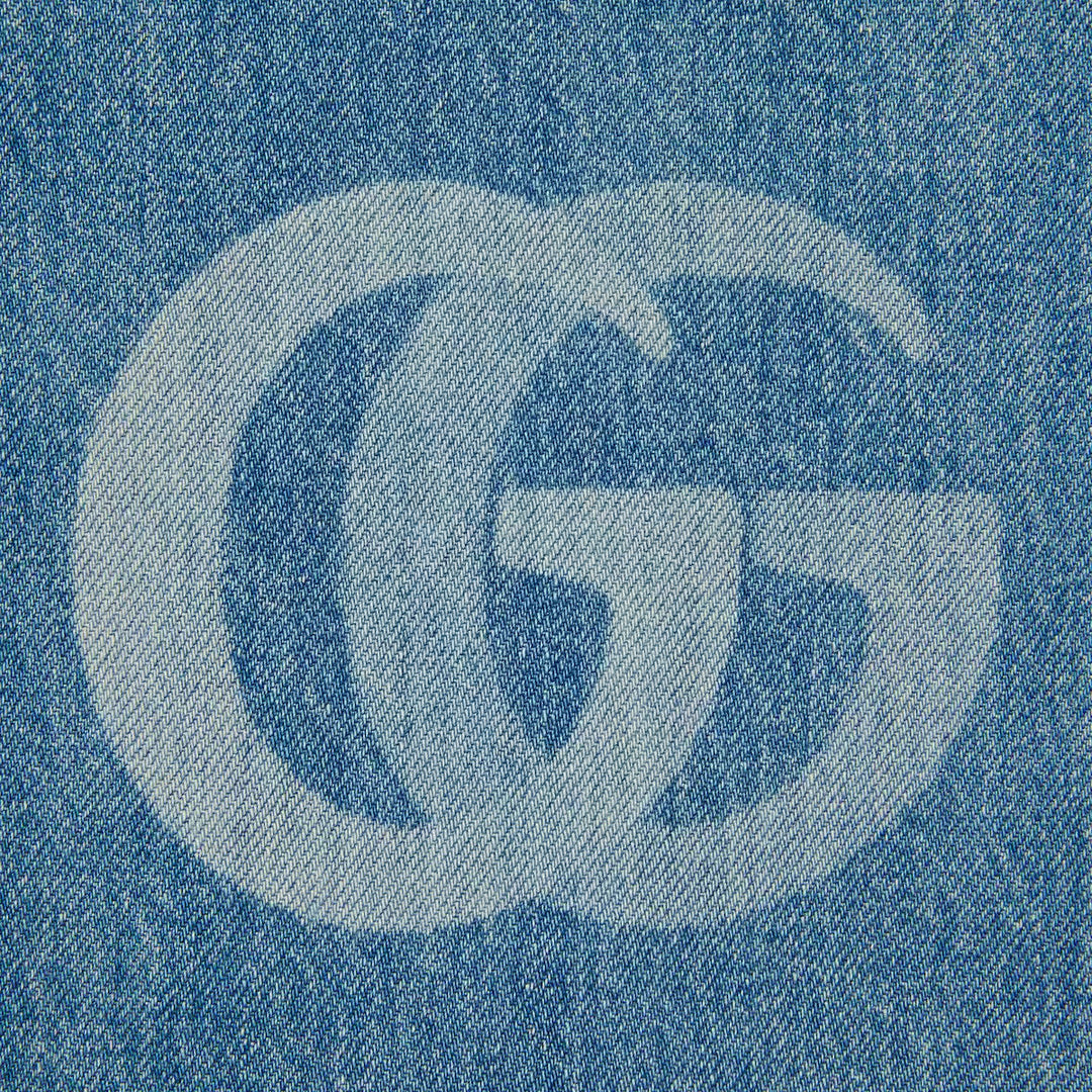 GUCCI LASERED DOUBLE G DENIM PANT