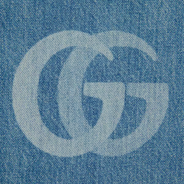 GUCCI LASERED DOUBLE G DENIM PANT