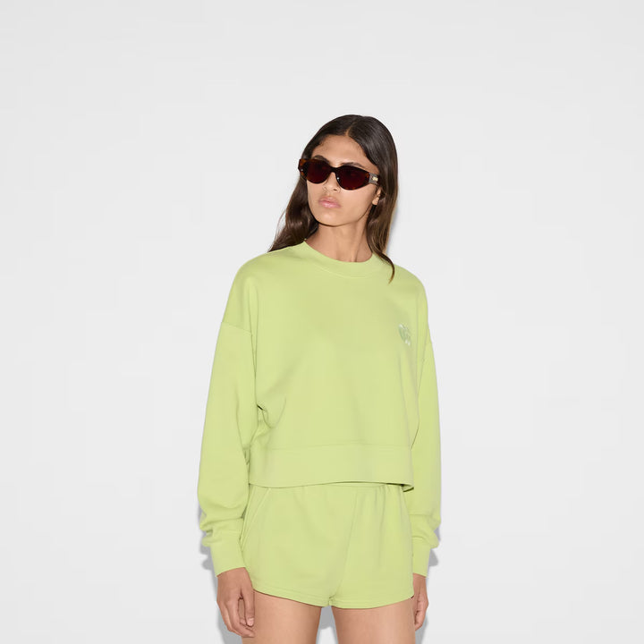 GUCCI Embroidered cotton jersey sweatshirt