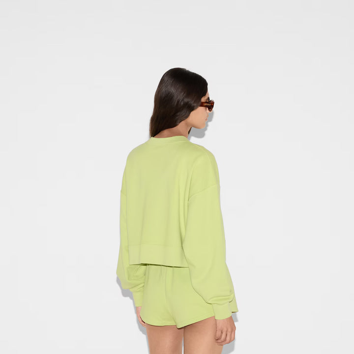 GUCCI Embroidered cotton jersey sweatshirt