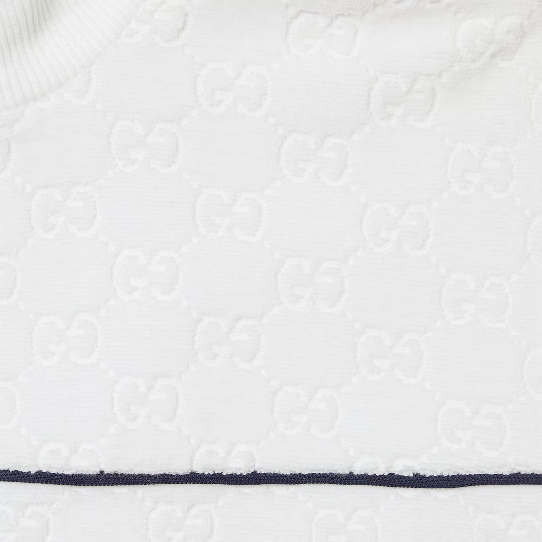 GUCCI GG terrycloth cotton zip sweatshirt