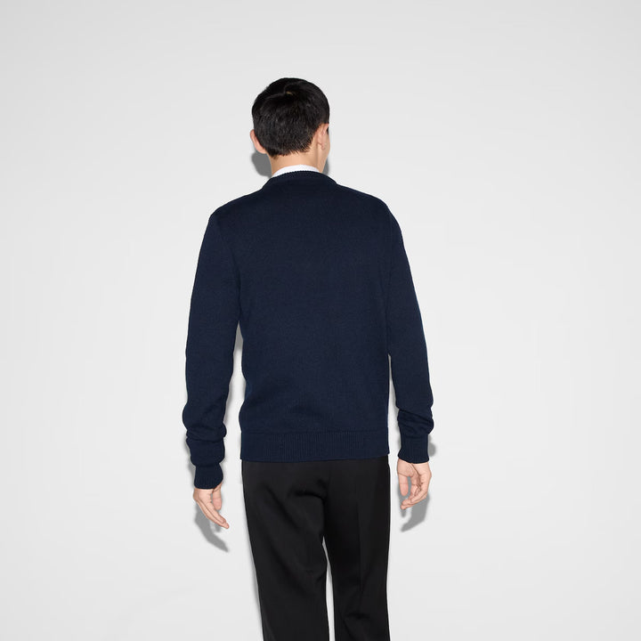 Gucci WOOL CASHMERE SWEATER WITH INTARSIA