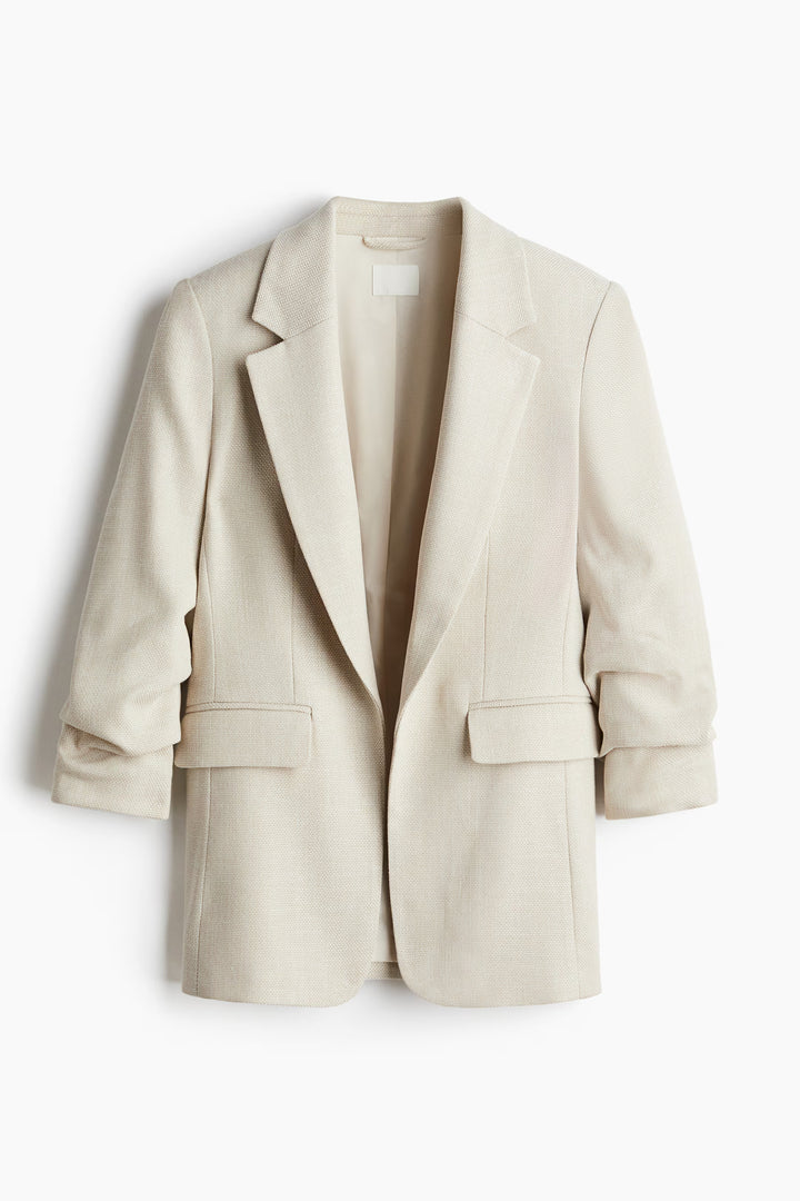 H&M Gathered-sleeve Jacket