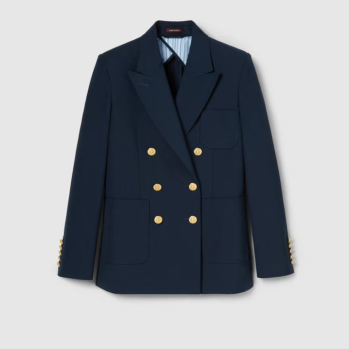 GUCCI Double-breasted cotton jacket