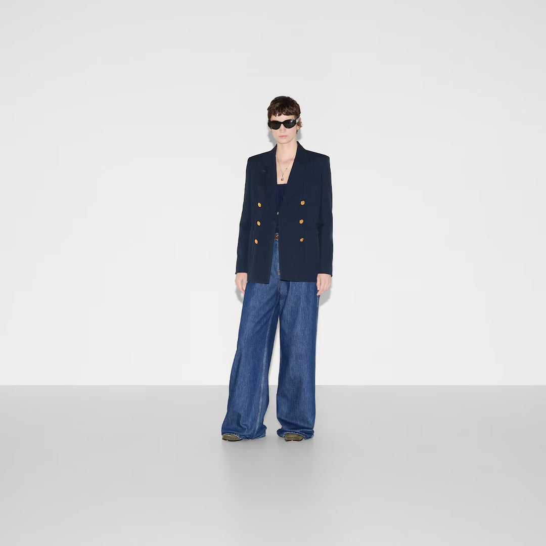 GUCCI Double-breasted cotton jacket