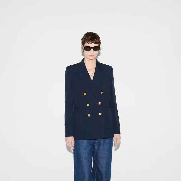 GUCCI Double-breasted cotton jacket