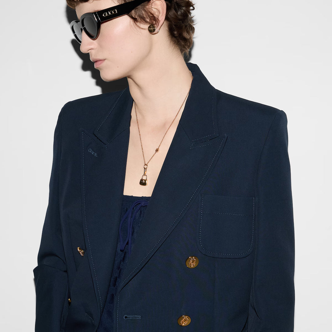 GUCCI Double-breasted cotton jacket