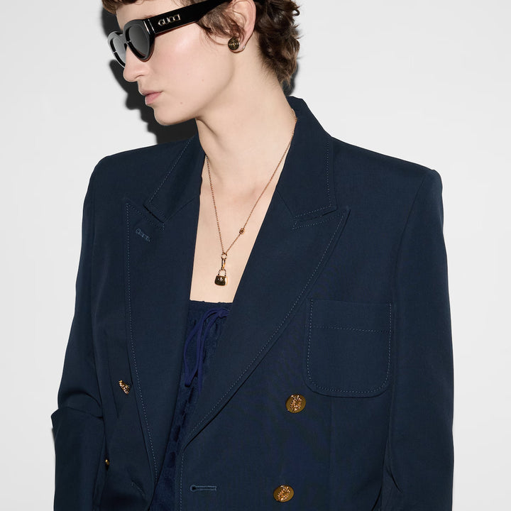 GUCCI Double-breasted cotton jacket