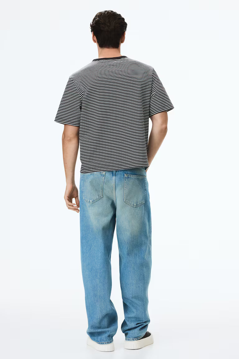 H&M Barrel-Leg Loose-Fit Jeans