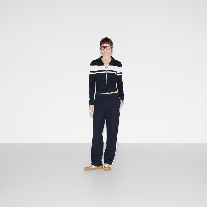 Gucci  Cotton jersey pants with embroidery