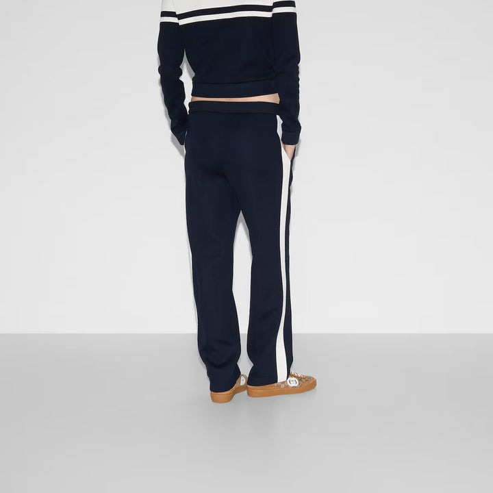 Gucci  Cotton jersey pants with embroidery
