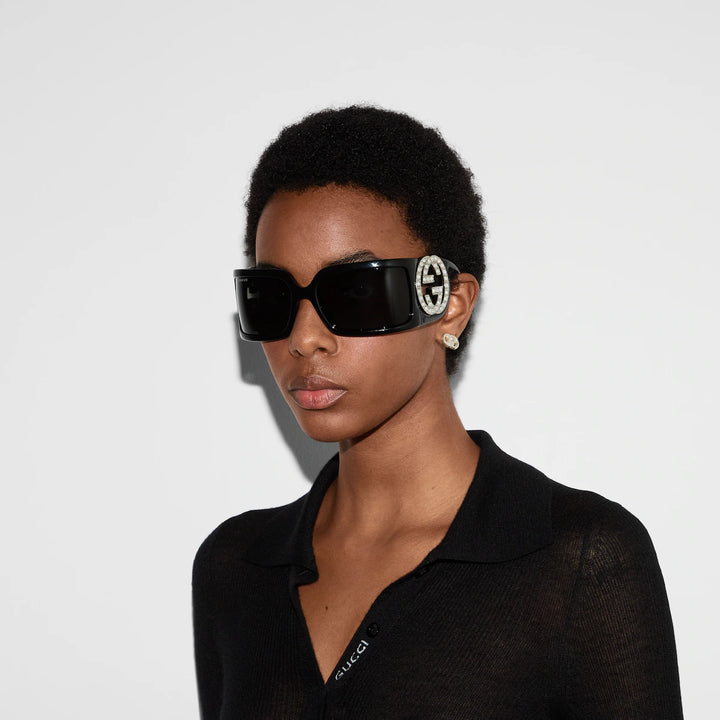 GUCCI Rectangular frame sunglasses