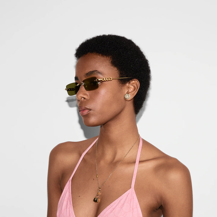 GUCCI Rectangular frame sunglasses