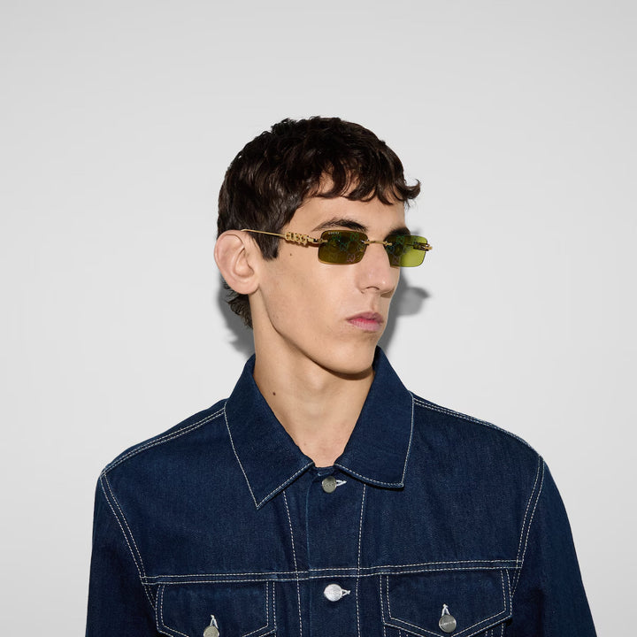 GUCCI Rectangular frame sunglasses