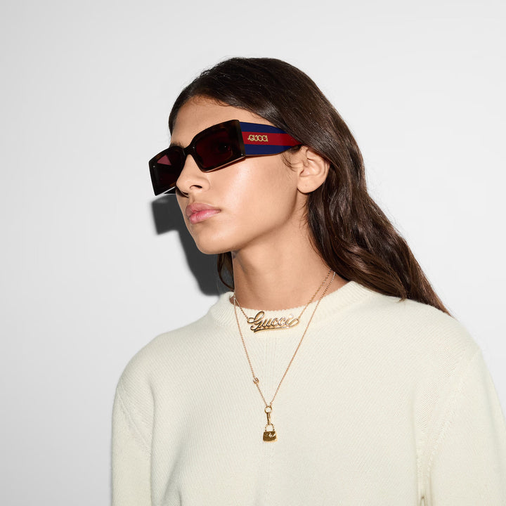 GUCCI Rectangular frame sunglasses