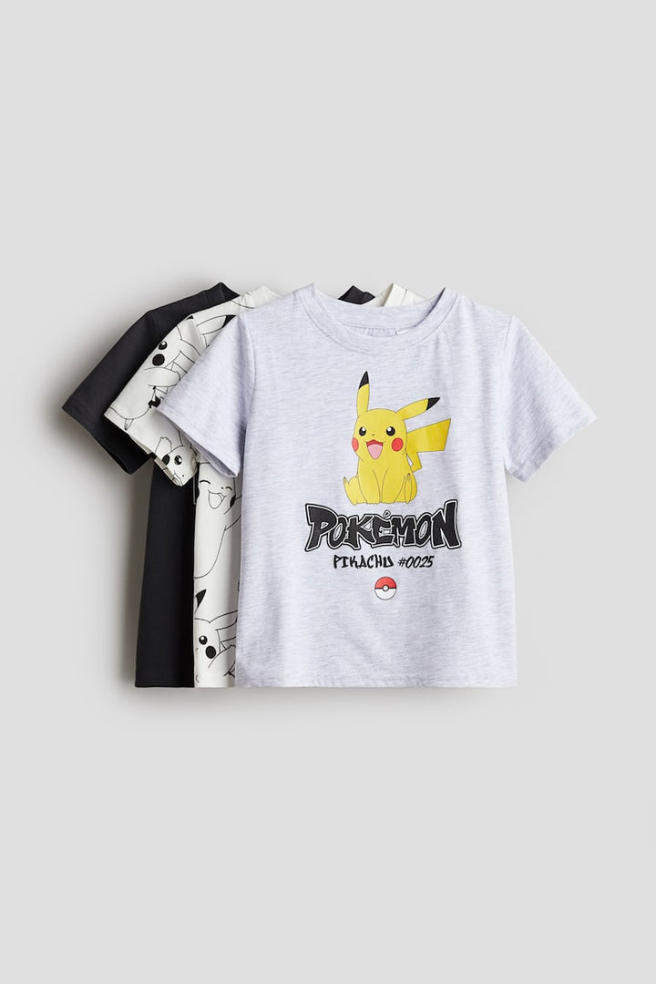 H&M 3-pack Printed T-shirts