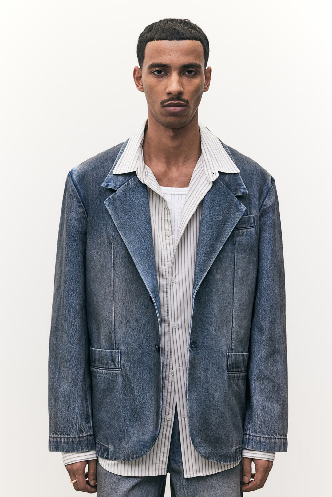 H&M Loose-Fit Denim Blazer