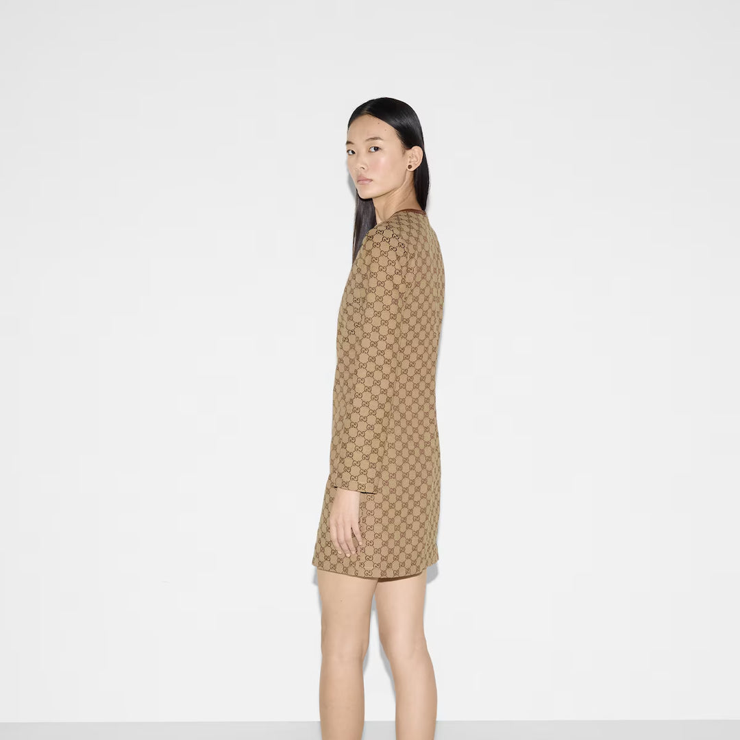 Gucci GG canvas dress with Horsebit