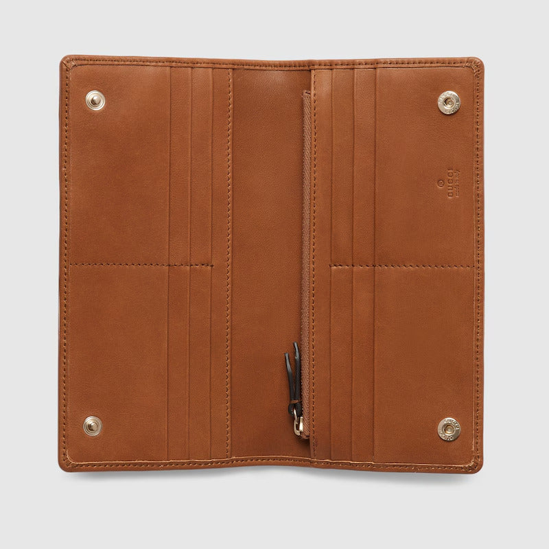 GUCCI GG Emblem continental wallet