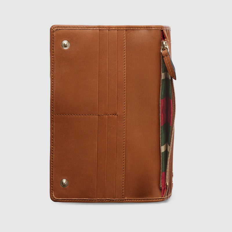 GUCCI GG Emblem continental wallet