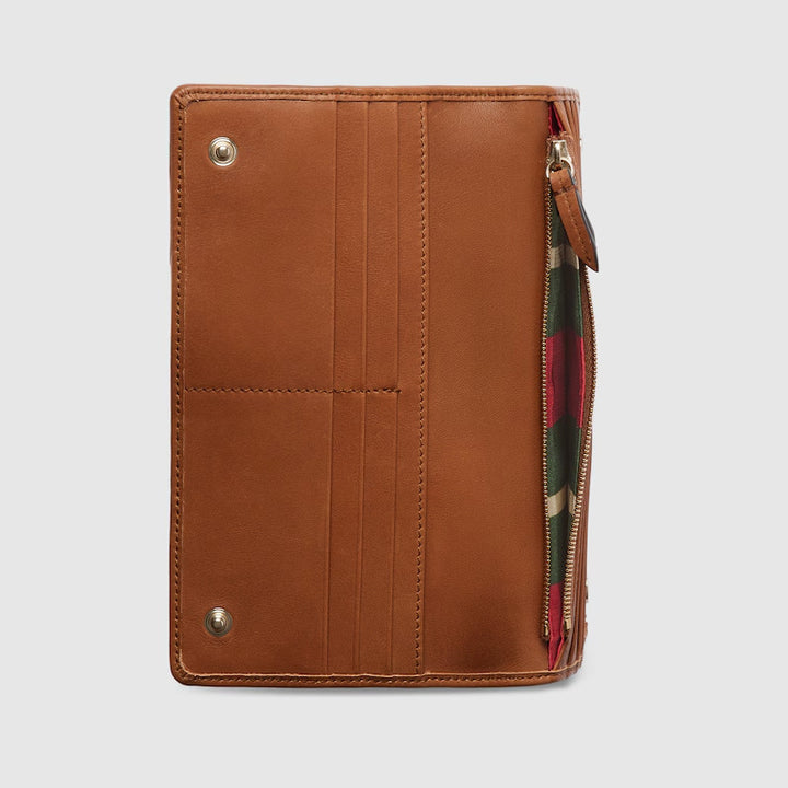 GUCCI GG Emblem continental wallet