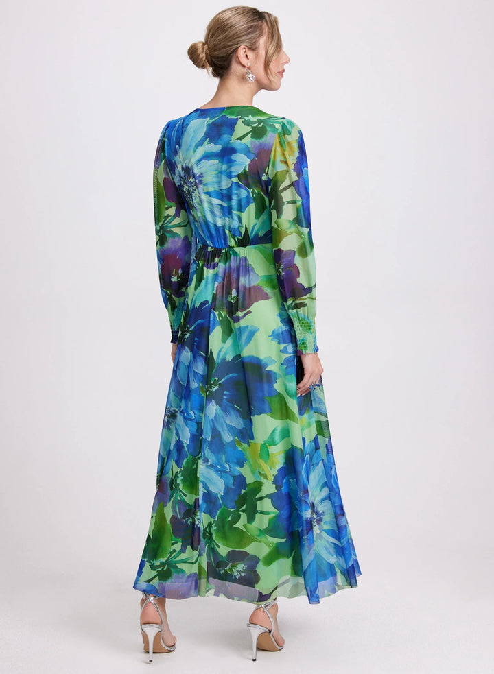 LAURA Floral Chiffon Dress