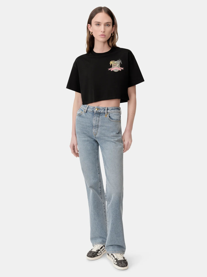 AMIRI WOMEN'S MA PARADISE CROPPED TEE