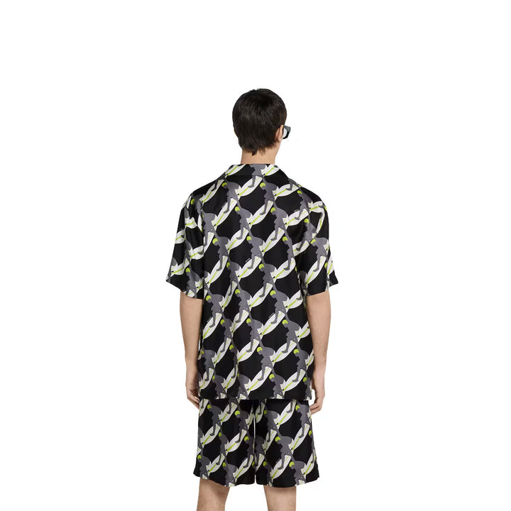 Gucci PRINTED SILK BOWLING SHIRT