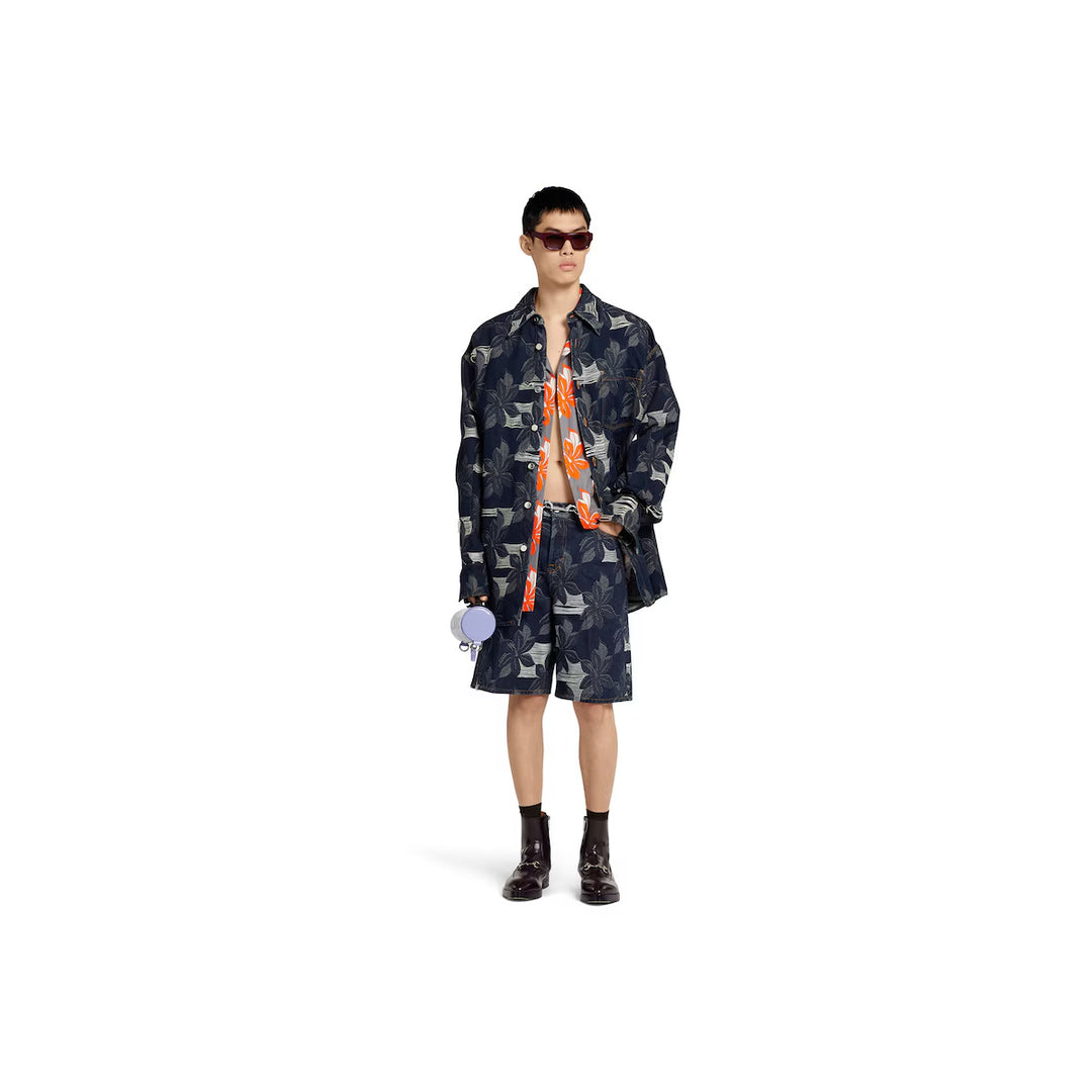 GUCCI DENIM JACQUARD PANT