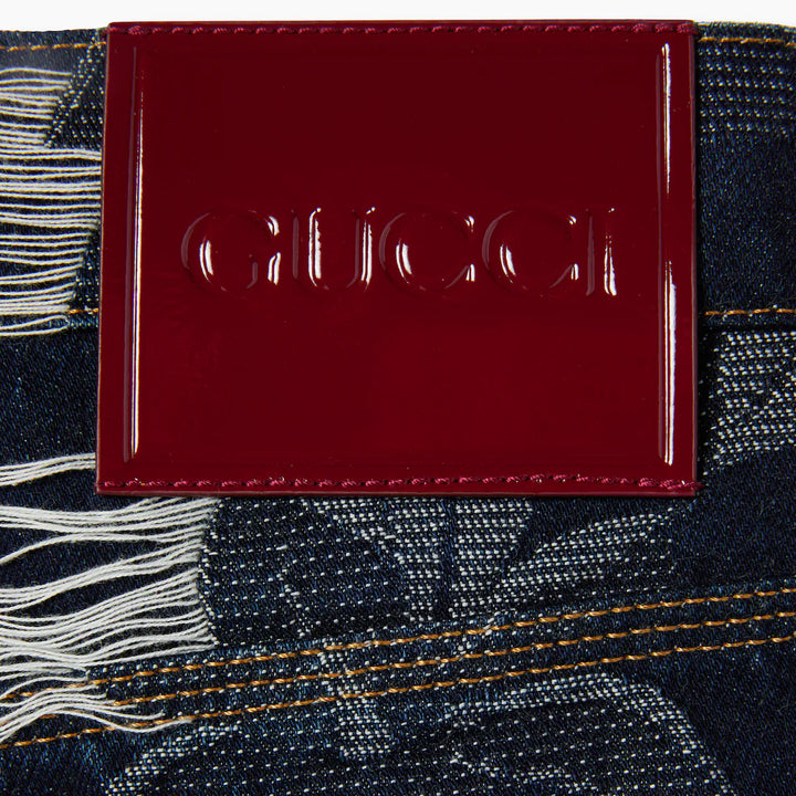 GUCCI DENIM JACQUARD PANT