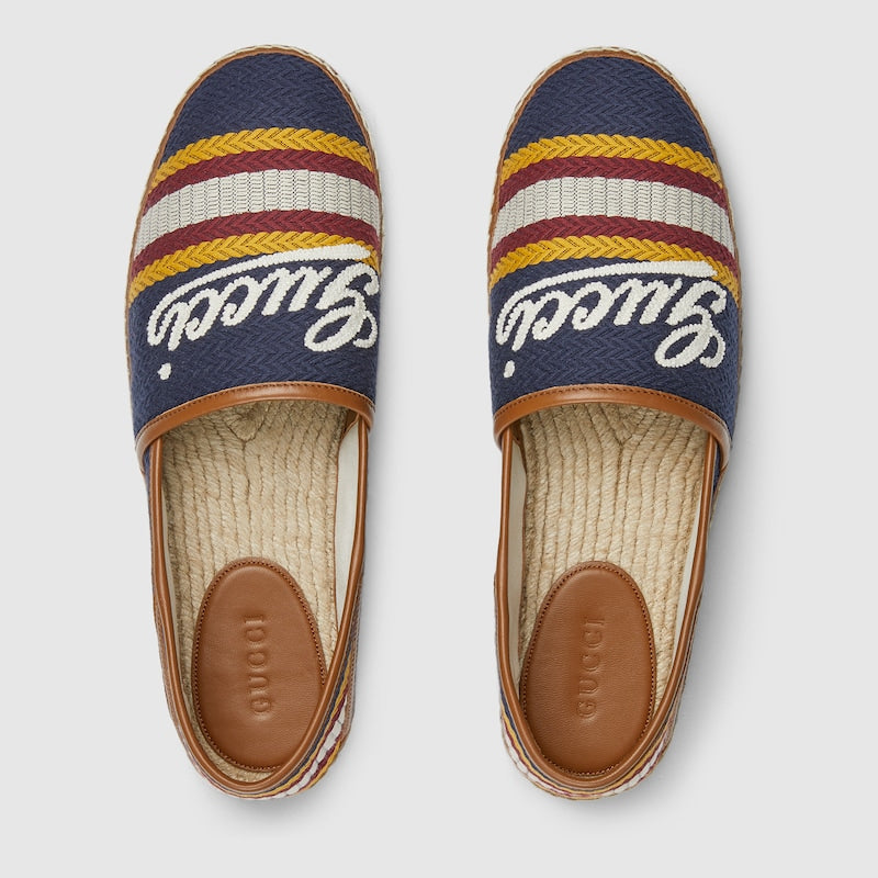 GUCCI Men's espadrille with Gucci script