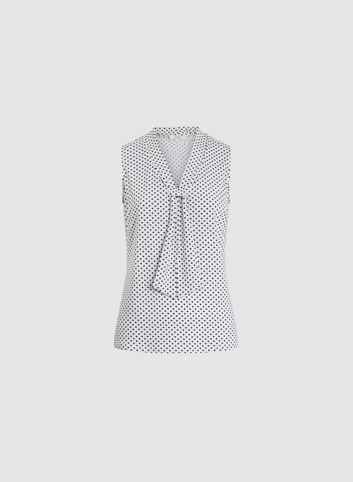 LAURA Dot Motif Sleeveless Top