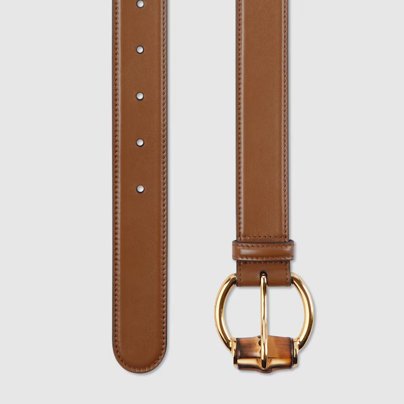 GUCCI Belt with bamboo detail buckle