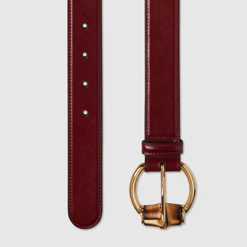 GUCCI Belt with bamboo detail buckle