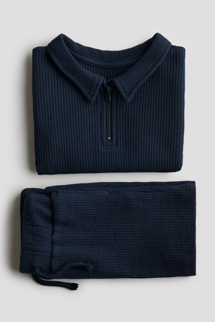 H&M 2-Piece Waffled Jersey Set