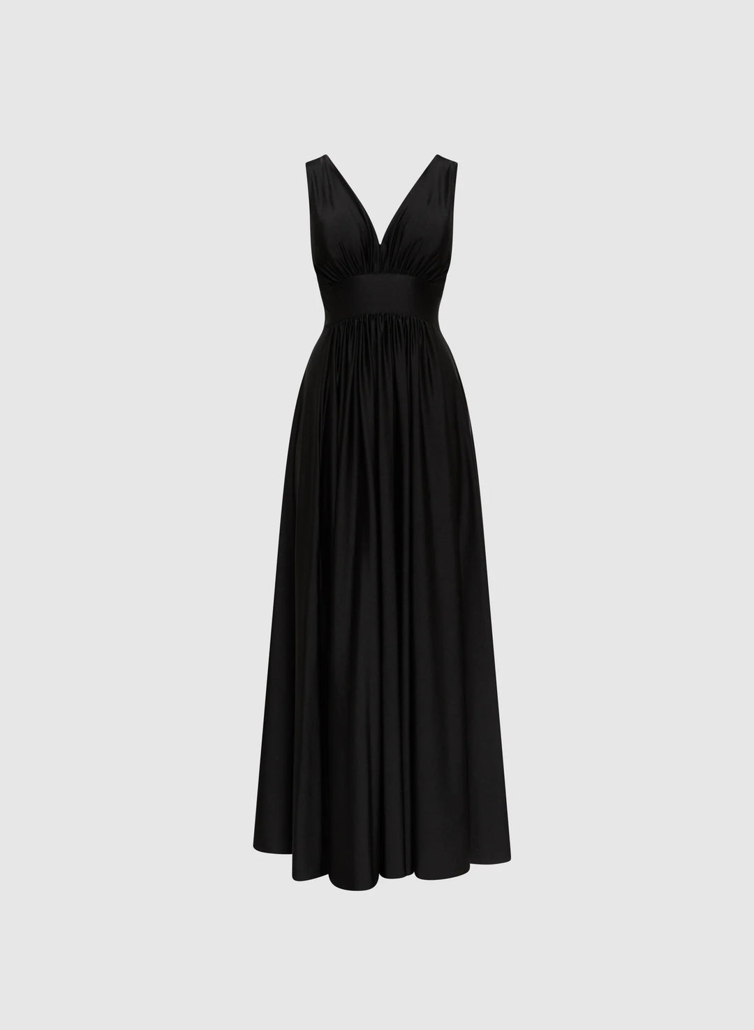 LAURA Sleeveless Plunging Neckline Dress