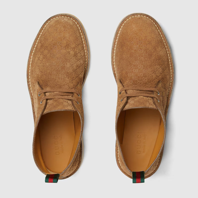 GUCCI Men's ankle boot with Web