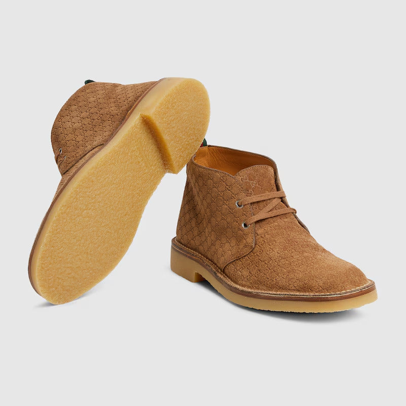 GUCCI Men's ankle boot with Web