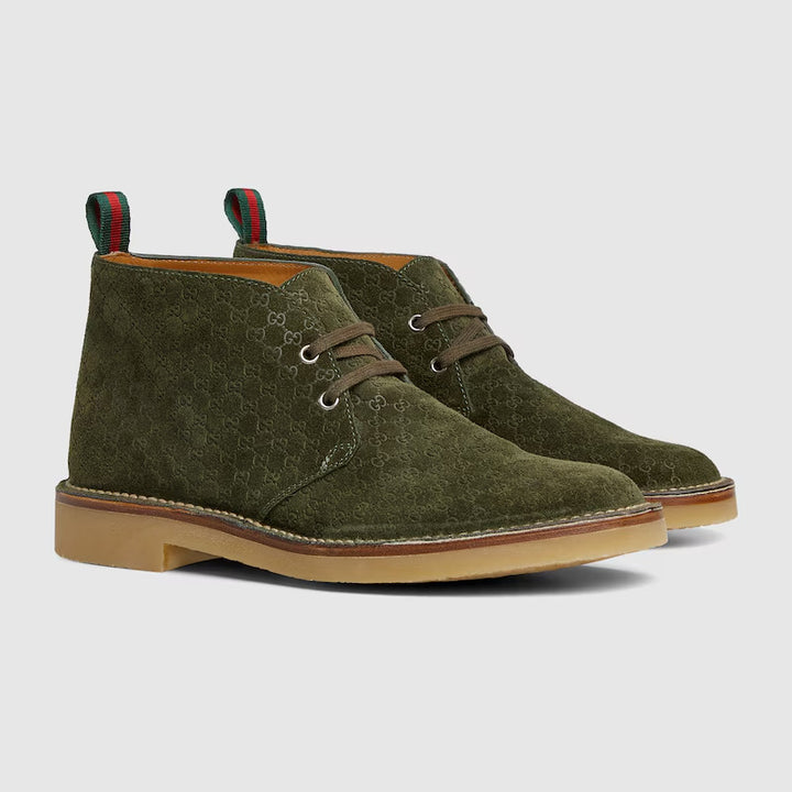 GUCCI Men's ankle boot with Web
