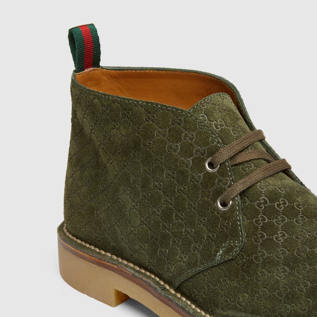 GUCCI Men's ankle boot with Web