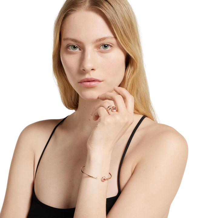GUCCI INTERLOCKING 18K SPIRAL RING